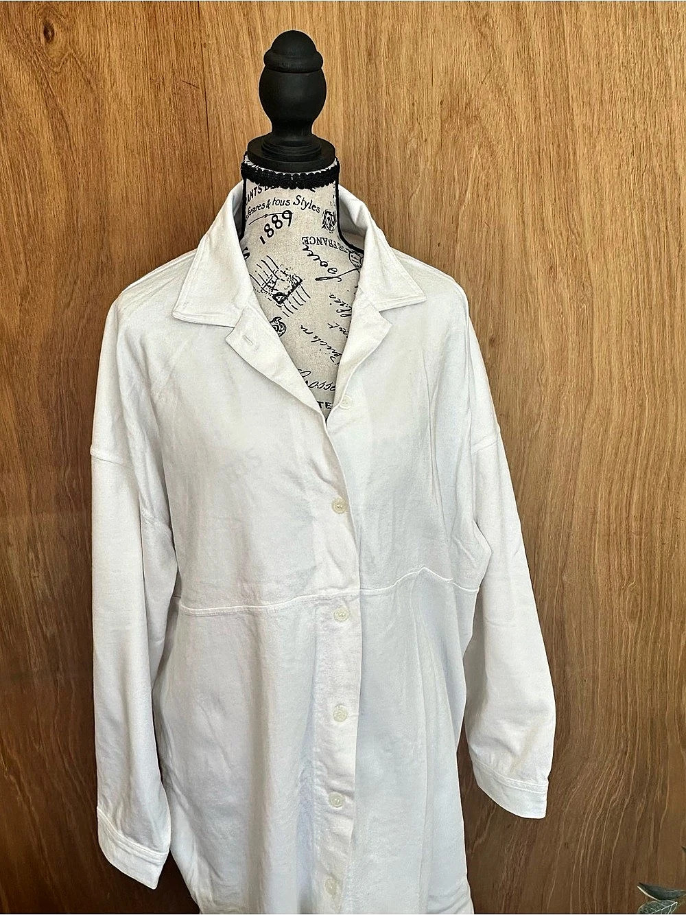 Jay Jacobs White Cotton Utility Jacket Size Medium Like New Great Beach Cover Up